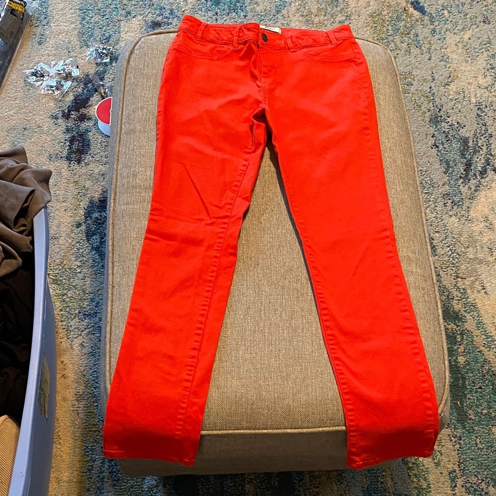 Bass Bright Red Women's Skinny Jeans - Picture 2 of 3